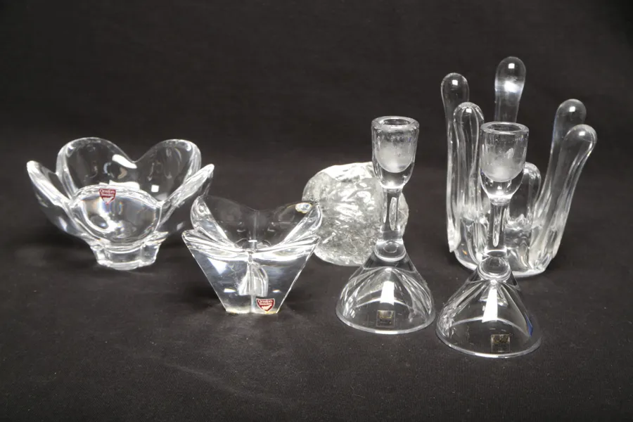 Diverse glas, bl.a. Orrefors & Kosta