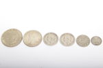 Mynt i silver, 6st