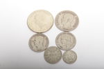 Mynt i silver, 6st