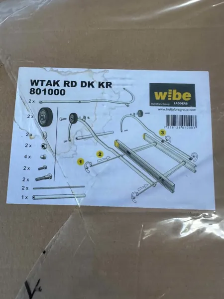  Wibe- Fästen för takstege, 3st
