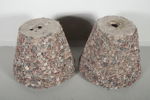 Blomurnor, 1-par, Cement/Sten