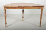 Halvmånebord, 1800/1900-tal
