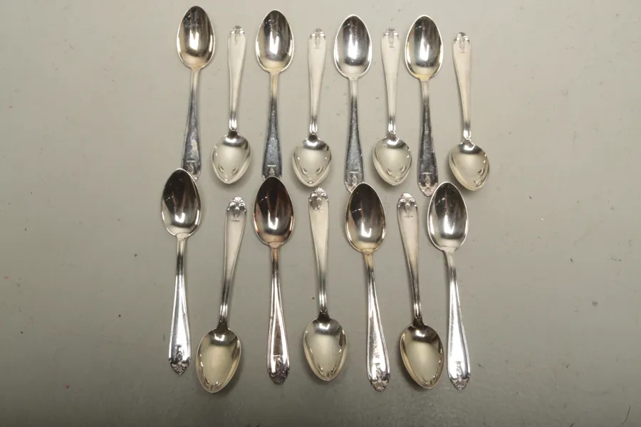 Silverskedar GAB- "Vasa", 15st, Design: Jacob Ängman