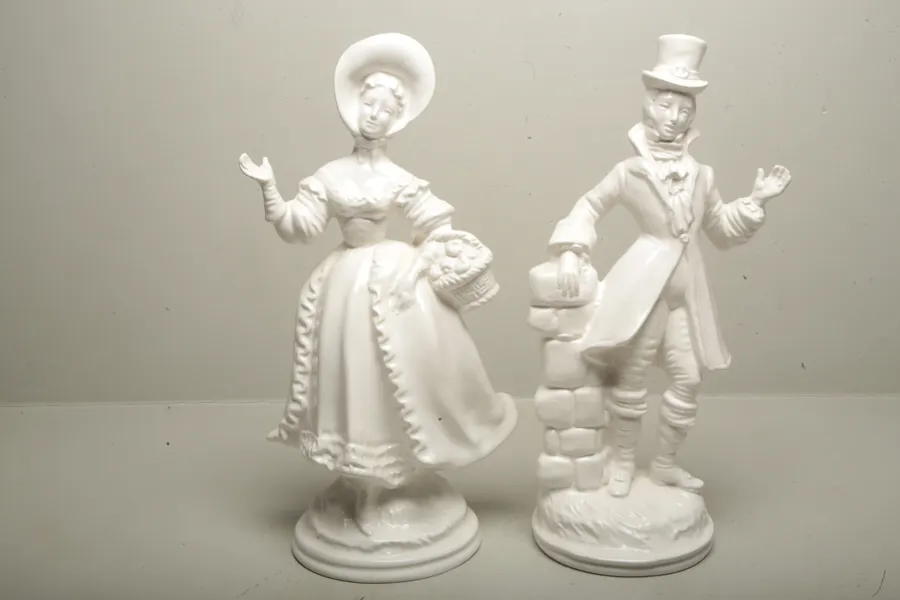 Figuriner, 1-par, Porslin, 1900-tal