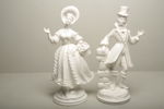 Figuriner, 1-par, Porslin, 1900-tal