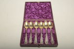 Kaffeskedar- Nysilver, 6st i etui