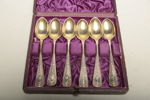 Kaffeskedar- Nysilver, 6st i etui