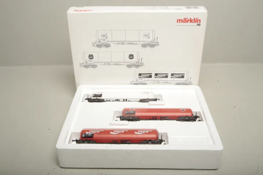 Märklin- Tågvagnar "Coca-Cola", N:o 84519