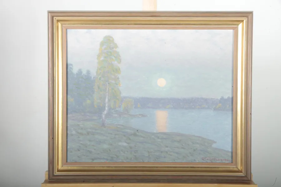 Otto Lindberg- Olja på duk, Signerad: 1954
