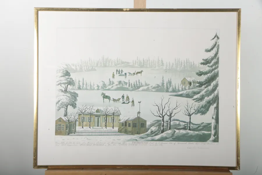 Carl-Axel Wachtmeister, Tryck: "Rönningesjön- Täby"