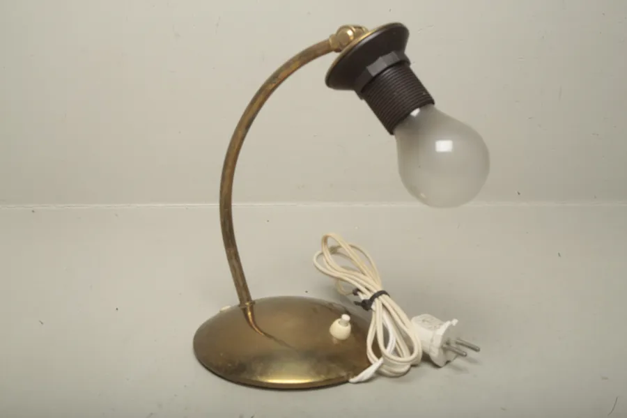 Vägglampa/ Bordslampa, 1930/1940-tal, Mässing
