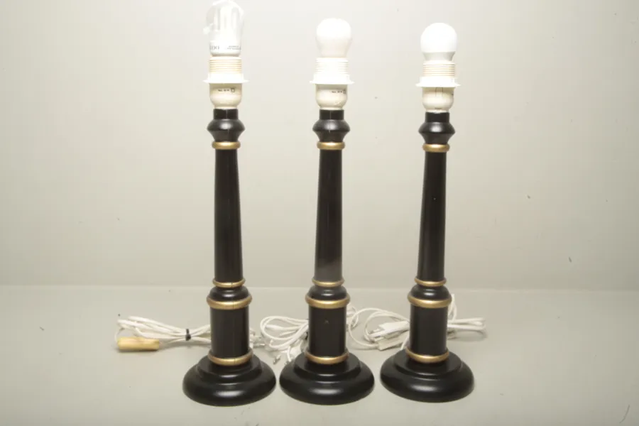 Bord/Fönsterlampa- "Lamp Gustaf AB", 3st