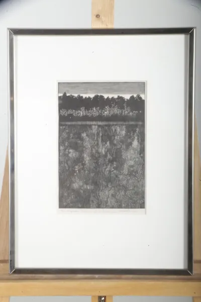 Denis Steén- Etsning, Signerad-82 med dedikation,  N:o 17/50