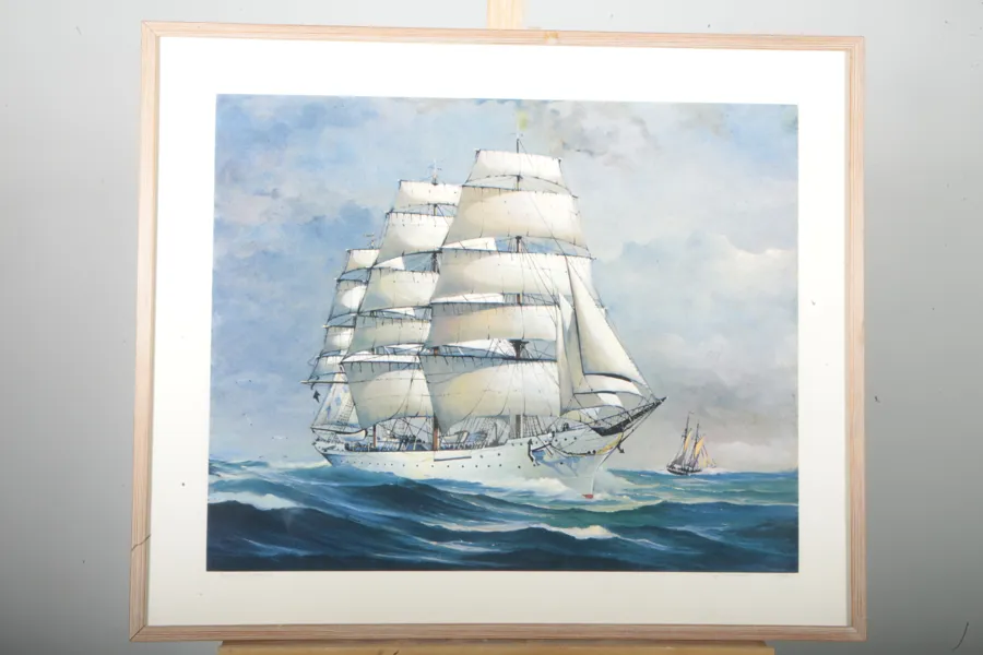 Hans Engqvist, Färglitografi "AF Chapman", Signerad, N:o 15/325