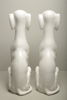 Figuriner, Porslin, 1-par "Vinthundar", Italy