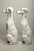 Figuriner, Porslin, 1-par "Vinthundar", Italy