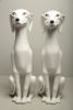 Figuriner, Porslin, 1-par "Vinthundar", Italy