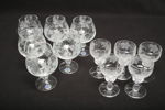 Konjakskupor- "Bohemia Kristal", 6st & Likörglas, 5st