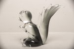 Konstglas- Figurin "Ekorre"