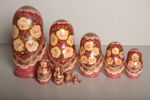 Rysk Matryoshka docka (Babuska), 1900-tal