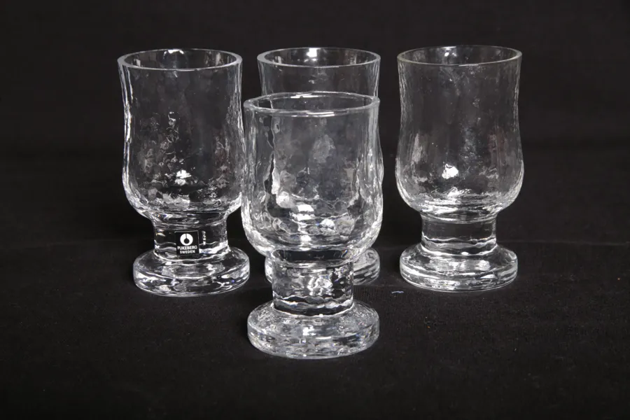 Pukeberg Glas, 4st Snapsglas