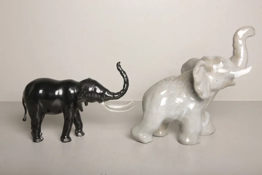 Figuriner, 2st, Elefanter, Porslin