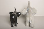 Figuriner, 2st, Elefanter, Porslin