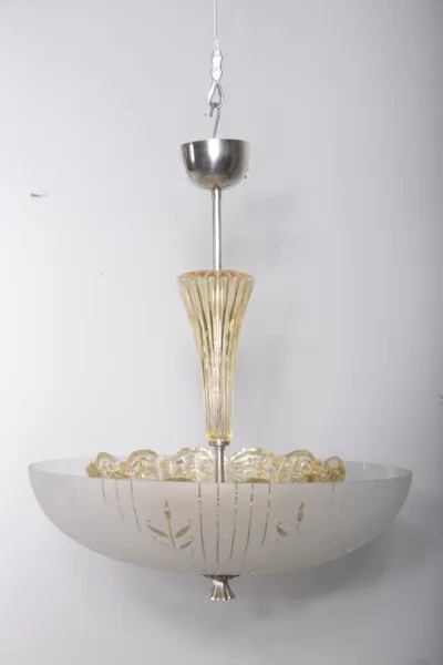 Taklampa- Carl Fagerlund, Orrefors/ Swedish Grace, 1940-tal 
