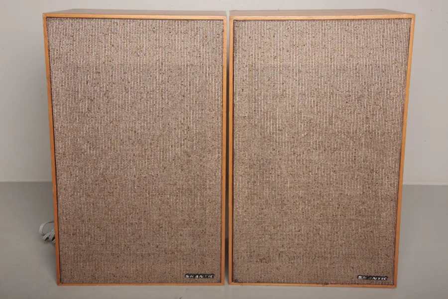 Högtalare- "Skandic", 1-par, Teak, 1960-tal 