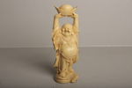 Skulptur- "Buddha hållade över huvudet- Guldgöt", 1900-tal