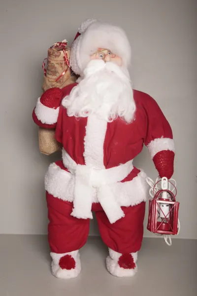Juldekoration- Tomte med lykta