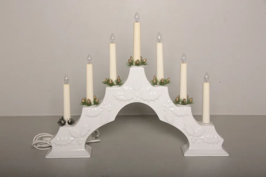 Adventsljusstake, Porslin