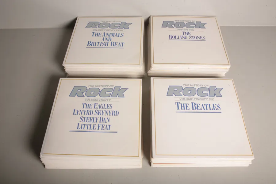 The history of rock- Vinylskivor, 40st dubbel LP, Komplett