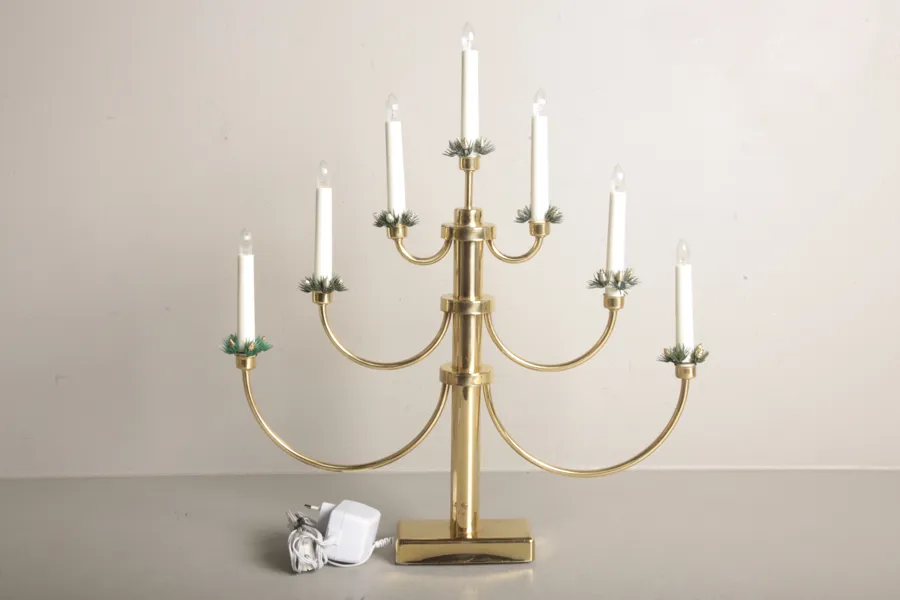 Adventsljusstake, Modern, Mässing