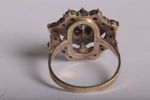 Ring- Silver med röda rubiner