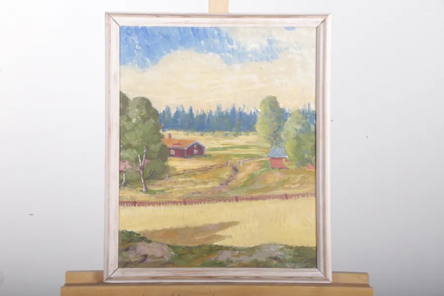 David Alin- Olja på pannå, Signerad: 1944