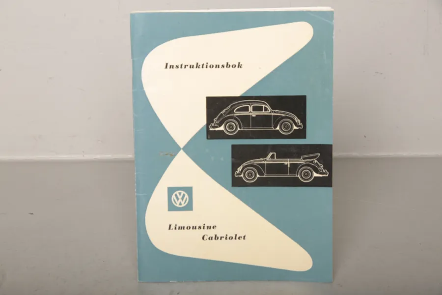Instruktionsbok- Volkswagen, Limousine- Cabriolet