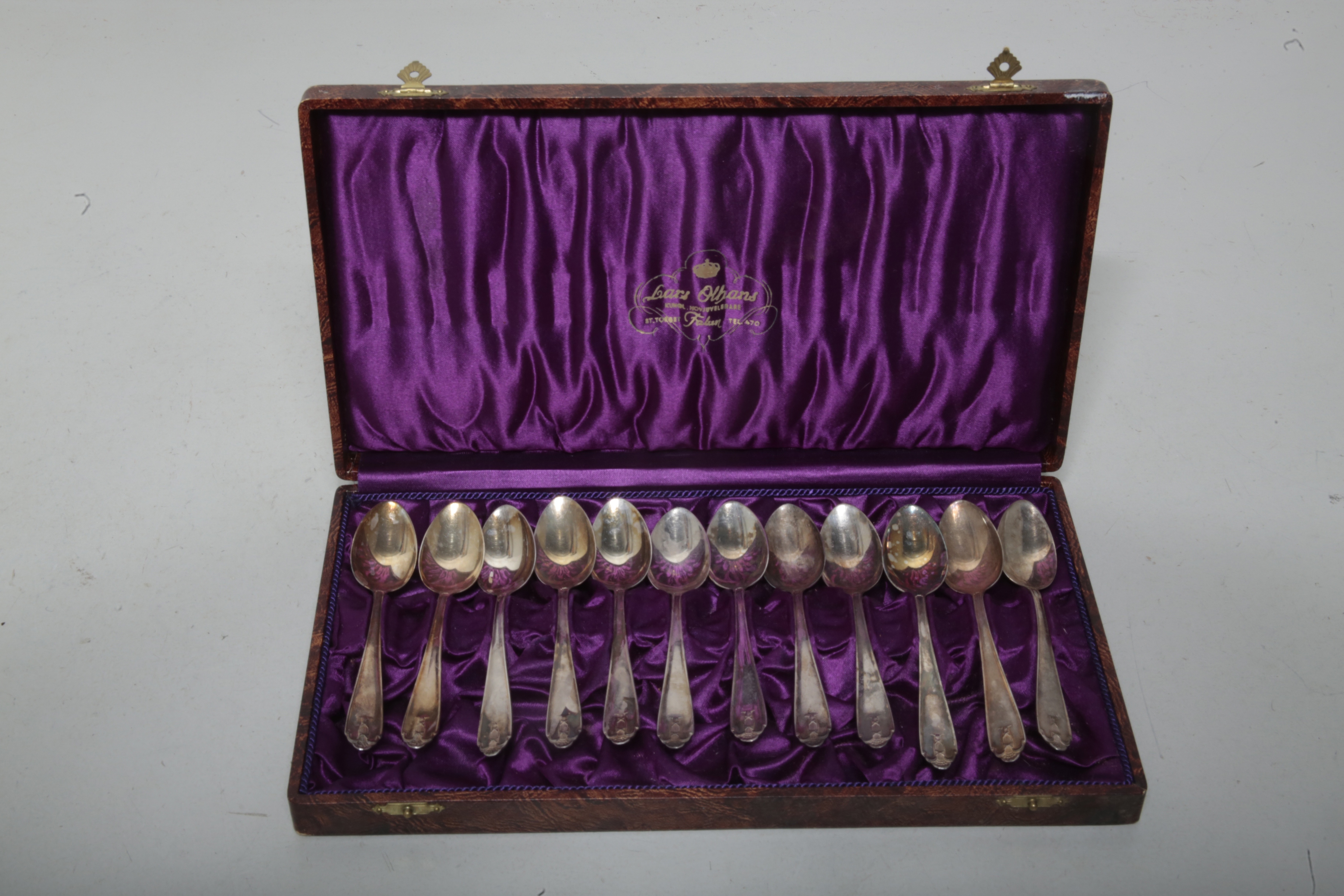 Kaffeskedar silver, Vasakärven, 12 st Auction