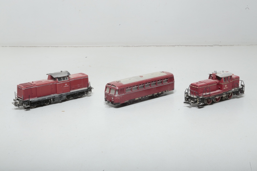 Märklin lok, 2 stycken + vagn