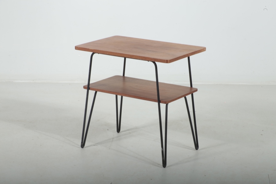 Sidobord teak, string-stil, 1950-1960 tal