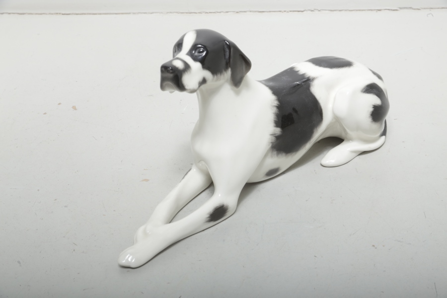 Lomonosov USSR figurin "Hund" porslin