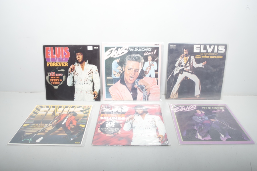 Vinylskivor LP Elvis, 6 stycken