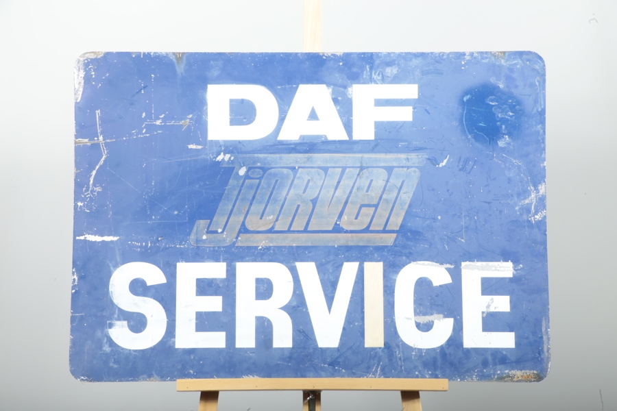 Reklamskylt plåt "DAF Service" 