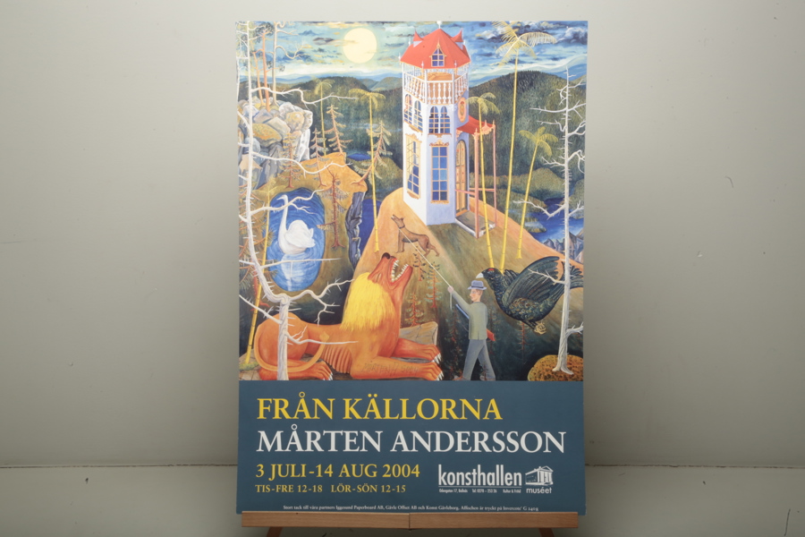 Mårten Andersson Affisch "Från Källorna" signerad Mårten A 2004