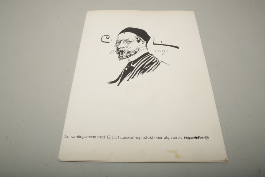 Carl Larsson samlingsmapp, med 12 reproduktioner