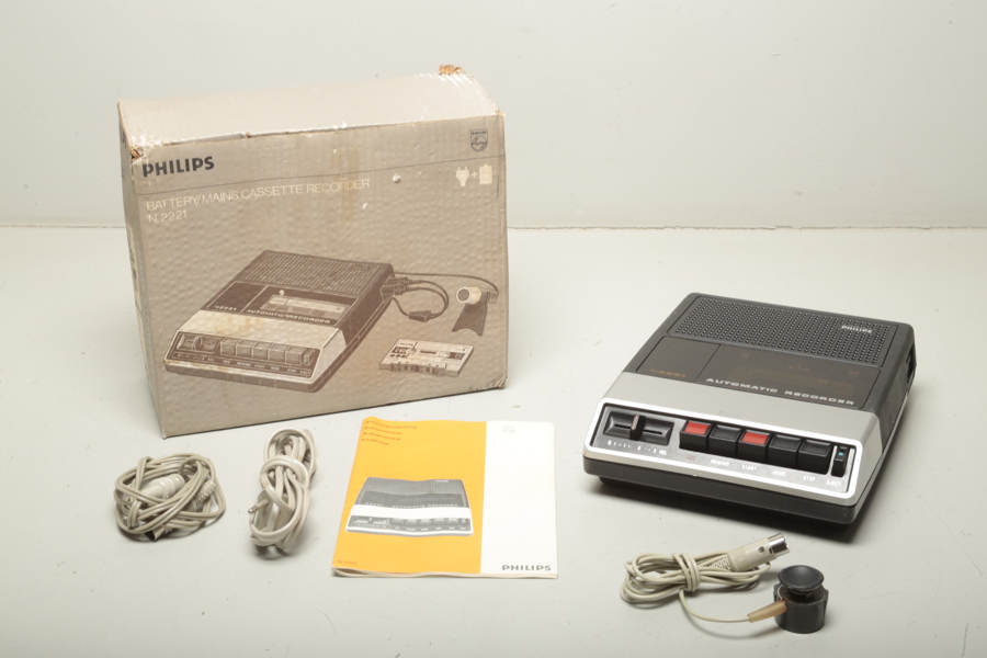 Philips kassettbandspelare, N 2221